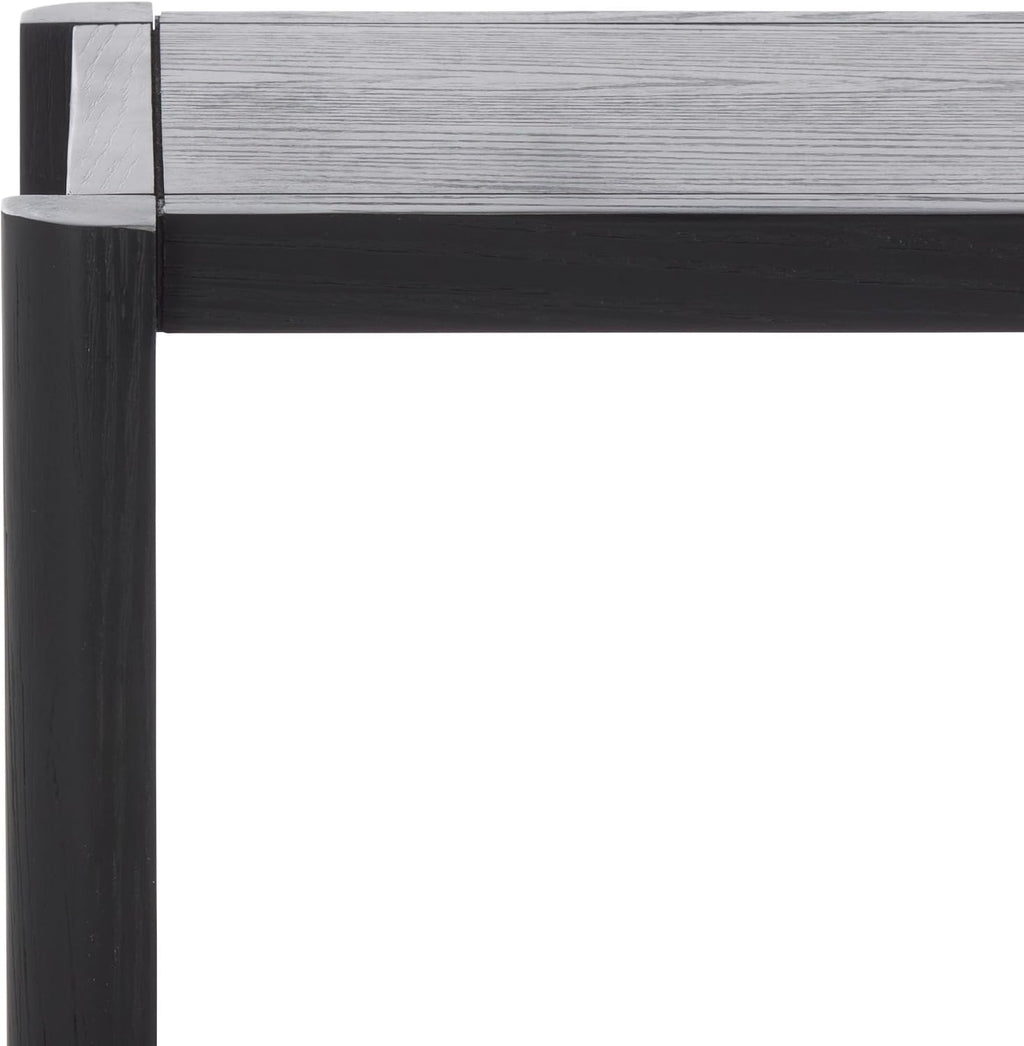 SAFAVIEH Home Collection - Hendro Accent Table, Black Rectangular Side Table with 1 Shelf, Fully Assembled (ACC2401B)