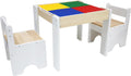Teamson Kids - Wooden Multiactivity Table with Removable Tabletop for Storage | Reversible Tabletop, Storage Space