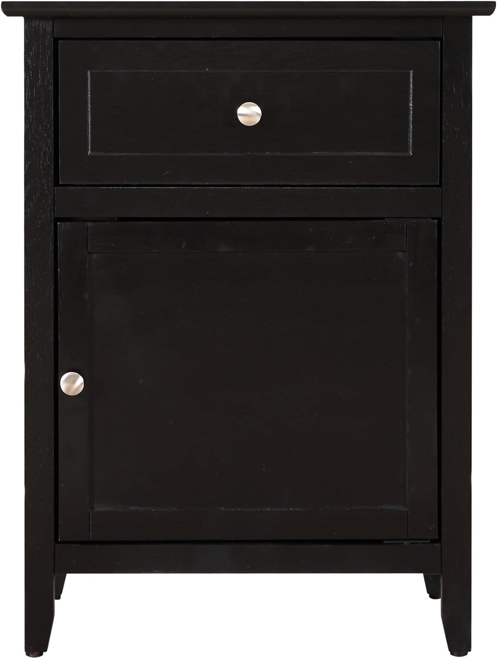 Stylish Transitional Black Nightstand for Bedrooms,for Small Spaces