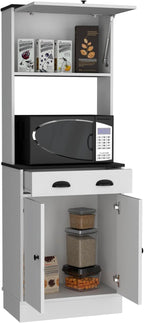 Tampa Kitchen Pantry with Drawer and 2 Cabinets