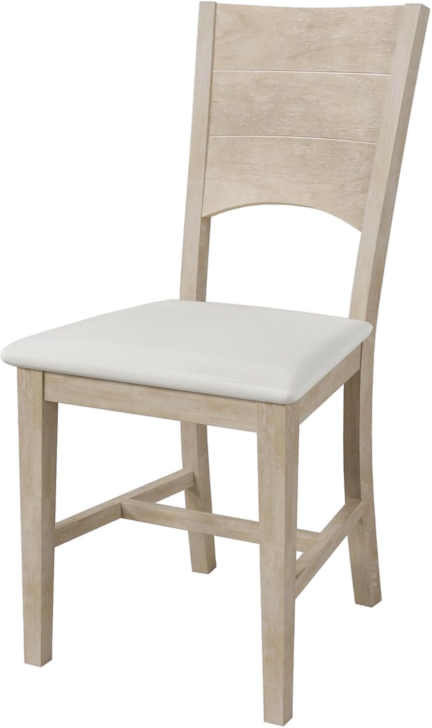 LUMISOL 6 Piece Dining Table Set for 6, Farmhouse Kitchen Dining Room Table Set with Recantgle Table and Upholstered Bench and Chairs, Light Natural
