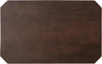 Kate and Laurel Talcott Modern Rectangle Wood Side Table, 16 x 10 x 25, Dark Brown, Transitional Decorative Two-Tier End Table for Use as a Bedroom Nightstand or Living Room Accent