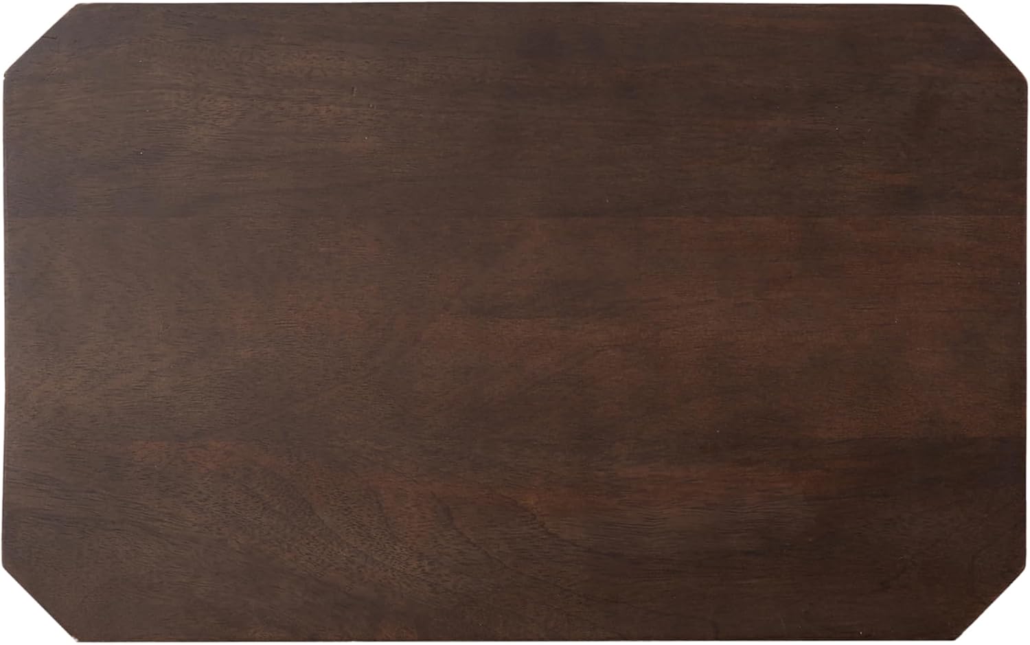 Kate and Laurel Talcott Modern Rectangle Wood Side Table, 16 x 10 x 25, Dark Brown, Transitional Decorative Two-Tier End Table for Use as a Bedroom Nightstand or Living Room Accent