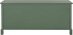 SAFAVIEH Home Collection – Damien Dusty Green 6-Drawer Storage Bench, Mixed-Material Cottage Design, Fully Assembled (AMH5701J)