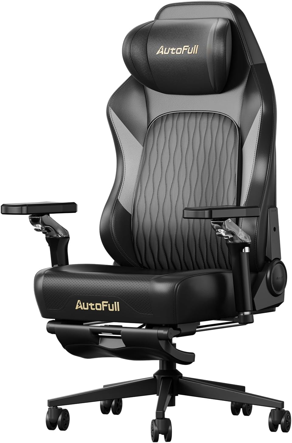 AutoFull M6 Gaming Chair, Ergonomic Office Chair with Ventilated Heating, AUTO Dynamic Tracking Lumbar Support, 6D Adjustable Armrests and Footrest