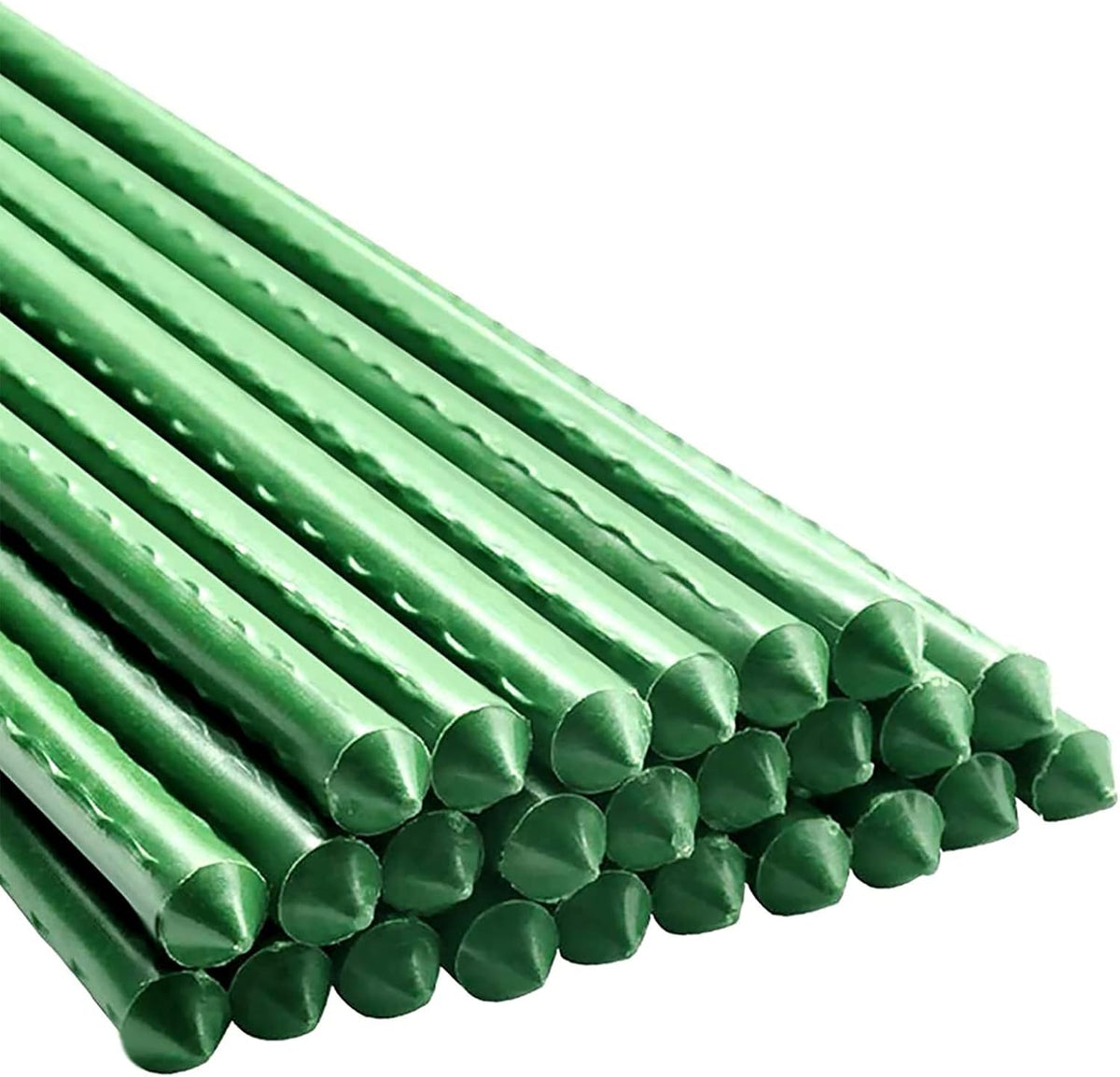 Garden Plant Stakes 36 Inch 3Ft Steel Plant Stick Support, 25 Pack Tomato Stakes for Growing Climbing Plants, Potted Plants, Tomatoes, Trees, Cucumber, Beans, Fences Poles