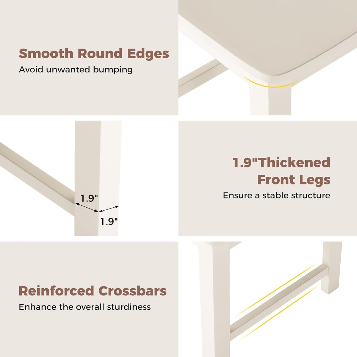 GIANTEX Wooden Dining Chairs Set of 2, Kitchen Chair w/Rubber Wood Frame & Leaf-Shaped High Back, Max Load 400 LBS, Farmhouse Armless Dinette Side Chairs for Living Room Restaurant, Cream White