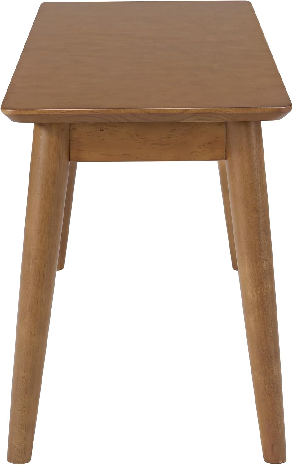 Alaterre Furniture Calais Dining – Mid Century Modern 46-Inch Solid Wood Dining Bench – Entryway Bench with Minimalist Design for Entryway, Dining Room, Kitchen, or Bedroom (Warm Pecan Finish)