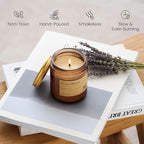 M&SENSE Oceanic Breeze Candles for Home Scented Aromatherapy Candle Gift Set for Women and Men,7.05oz Soy Wax Long Lasting Amber Jar Candles Gift for Birthday Housewarming Mother's Valentine Day