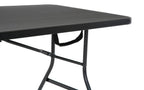 COSCO 6 ft. Fold-in-Half Banquet Table w/Handle, Black