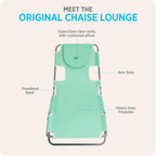 Ostrich The Original Chaise Lounge 72 x 22 Inch Portable Reclining Lounger