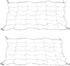 2 Pack Grow Tent Net Trellis Netting 4x4Ft Elastic Trellis Netting Includes 8 Iron Hooks Flexible Net Trellis for Grow Tents a Total of 36 Holes (White)