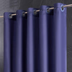 Furlinic Navy Blue Shower Curtain Liner Fabric Waterproof Shower Stall Curtains with Weighted Bottom for Bathroom RV Hotel,36x72 Inch.