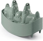 Smoby Life - Swing dogs - 2 ergonomic seats, 1 middle seat, 2 handles - Recycled material - From 18 months - Made in France