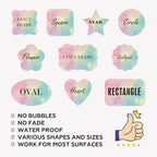 Custom Stickers Personalized Labels - Customized Stickers with Any Design Image Logo Text,Custom Stickers for Business Logo,Custom Thank You Label Stickers,100 Labels (Heart,5"x5")