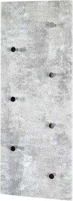 HAKU Furniture Wardrobe, Metal, Concrete Optic/Chrome, 5.5 x 80 x 30 cm