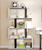 DWVO 5-Tier Geometric Bookshelf