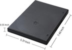 Progo Premium 14mm Standard Size 6-Disc DVD Case with Clear Sleeve - Space Saving Storage Solution for Blu-ray Discs, DVDs and CDs (5 pcs)
