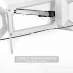 VIVO White Motorized TV Wall Mount for 37 to 70 in Screens, MOUNT-E-M070R-W | Height Adjustable, Above Fireplace, Electric Drop Down Mantel TV Mount with Remote Control, Holds 77 lbs
