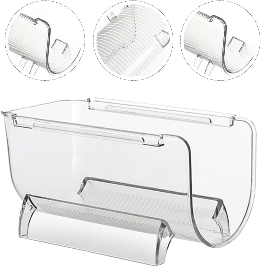 SHINEOFI 8Pcs Stackable Acrylic Wine Bottle Holder Wine Storage Rack Single Liquor Bottle Shelf Stable Design for Home Bar Countertop Display