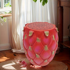 Fruit-Inspired Stool,End Table:Multi-Functional Furniture–as Seating,Stylish Side Table,Home Decor Plant Stand (Red Dragon, Inches, 13.78, Inches, 11.80, Inches, 11.80)