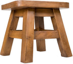 OMA Giraffe Design Wooden Stool End Table – Hand Crafted Animal Stool for Safari Theme Decorative Accent, Garden and Gift