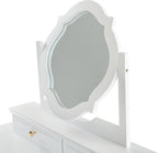 GOWE Vanity Table Set White Modern Contemporary Comfortable Upholstered for Living R...