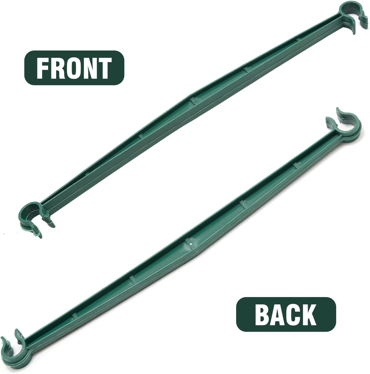 100 PCS Tomato Cage Connectors, Stake Arms for Tomato Cage, Expandable Trellis Connectors Plant Support Garden Stakes 12.6” Garden Plants Stake Arms Fit for 16mm Stakes, for Climbing Plants, Flowers