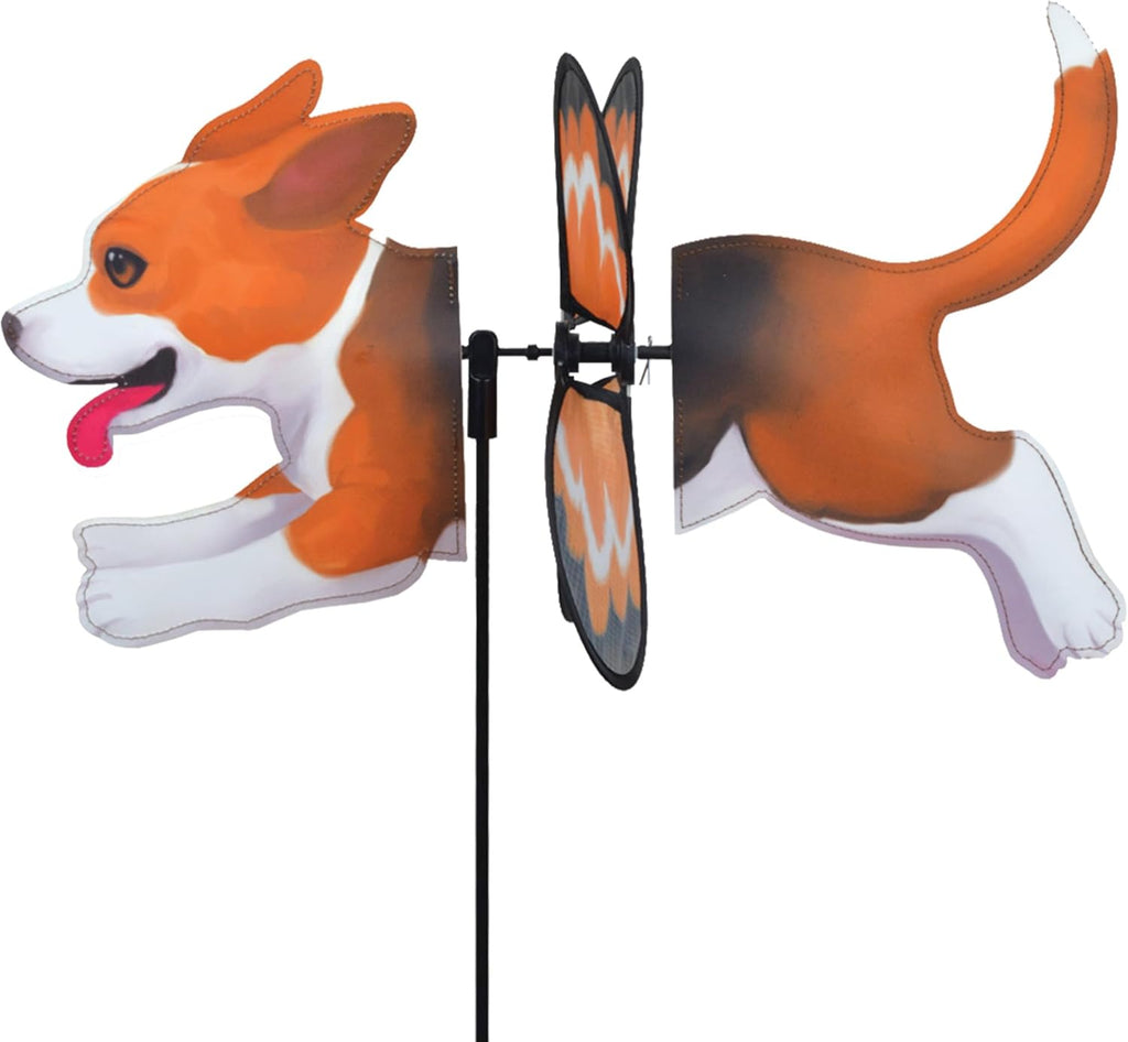 Premier Kites Petite Spinner Beagle – Whimsical Wind Spinner for Yard & Garden, Durable Weather-Resistant Fabric, Easy to Assemble, Outdoor Decor for Patios, Lawns, & Fairy Lovers