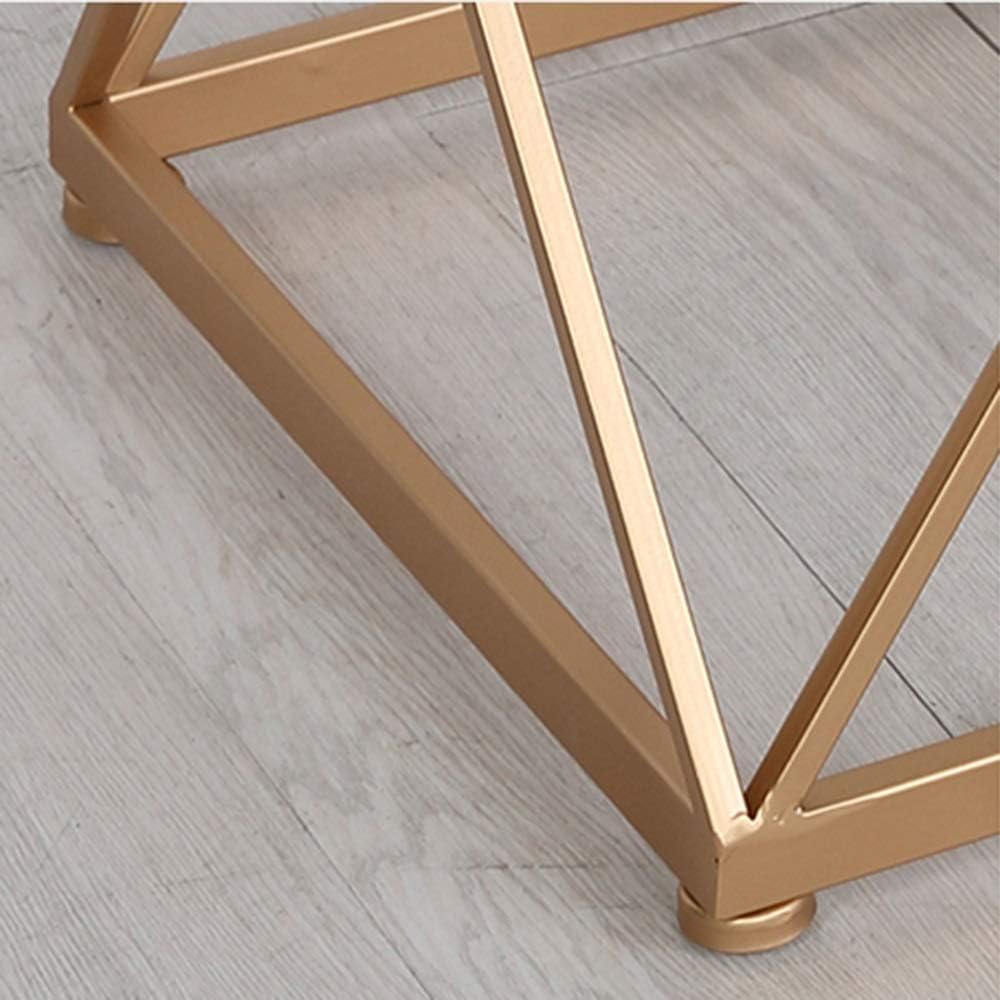 Telephone Table, Square Side Table,Tempered Glass Coffee Table,Telephone Table,Bedside Table,Sofa Side Table,2-Layer Storage Shelf,404060CM(A