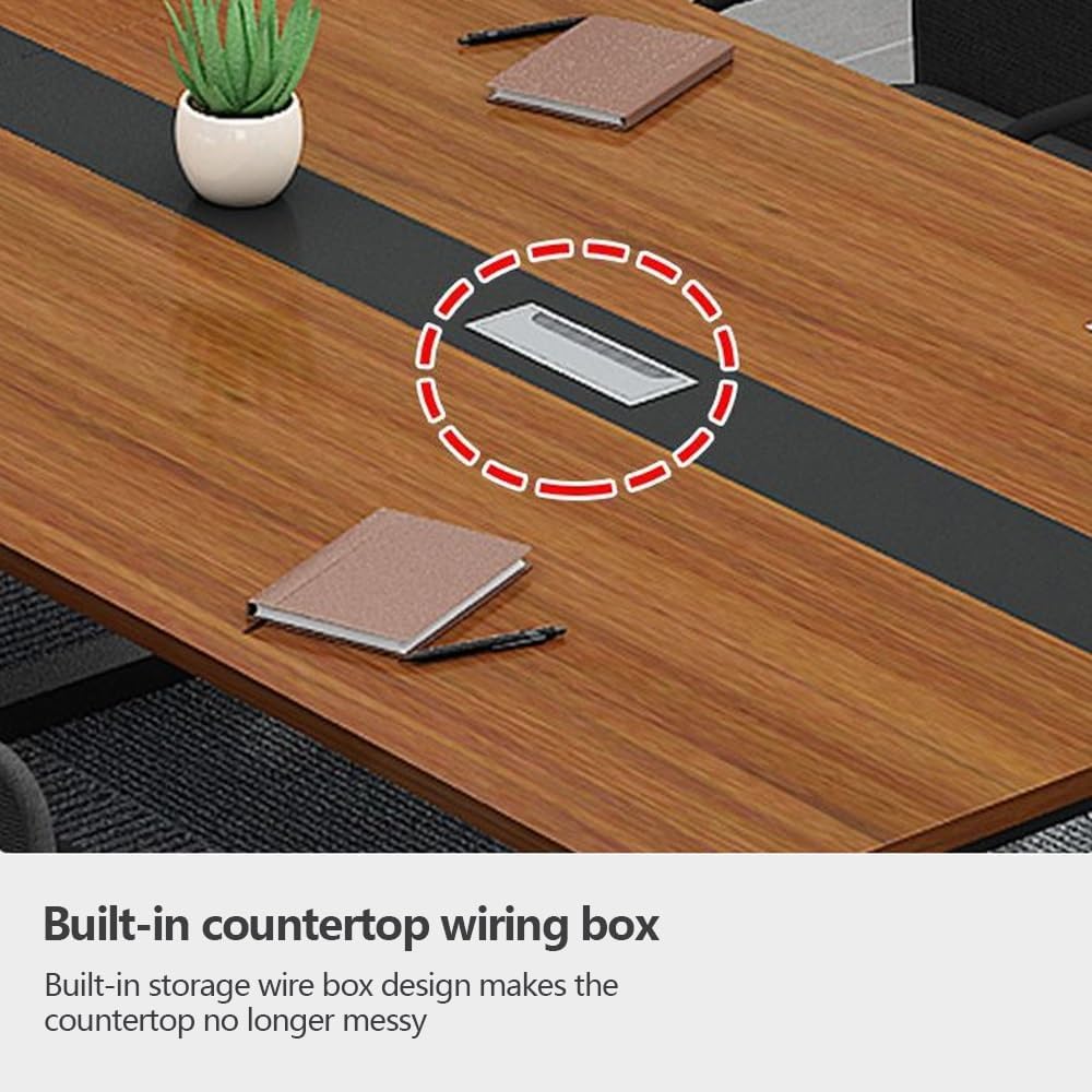 Generic Modern Office Conference Table, 63"L*31.5"W*29.1H/160*80*74cm, Wood, 6 Seater, Contemporary Style, Indoor/Outdoor Use