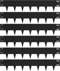 Black Steel Landscape Edging - 6 Pack, 40" L x 10" H Each (20ft Total), Bendable Metal Edging for Yard, Garden, Lawn