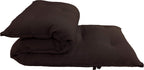 Twin Size Traditional Japanese Floor Futon Mattresses, Tatami Foldable Cushion Mats, Yoga, Meditaion 80 x 39 x 3 (Brown)