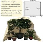 Plant Covers Freeze Protection 2.8oz 1 Pack 90"x75" Winter Tree Covers Frost Blankets for Outdoor Plants with Zipper Drawstring- Frost Cold Pest Protection for Shrubs Fruit Tree