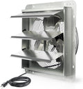 JVO 14" Shutter Exhaust Fan - 1520 CFM, Wall-Mounted for Greenhouses, Attics, Garages & Chicken Coops. Ideal Attic Fan, Greenhouse Vent & Coop Exhaust for Powerful Ventilation & Cooling