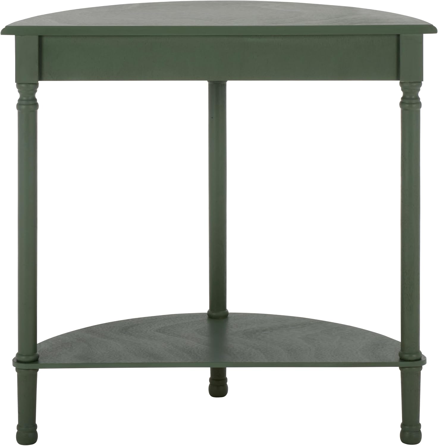 SAFAVIEH Furniture - Tinsley Half-Round Console Table - Dusty Green - Solid Wood - Farmhouse Demilune Design - Ideal for Entryway, Hallway, Living Room, 28" W x 11.75" D x 28" H (CNS5723G)