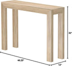Plank+Beam Modern Console Table, 46 Inch, Blonde