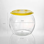 Transparent Storage Container Seat Combo, Kid-Safe Easy Handle for Movement Clear Multifunctional Storage Bin Stool