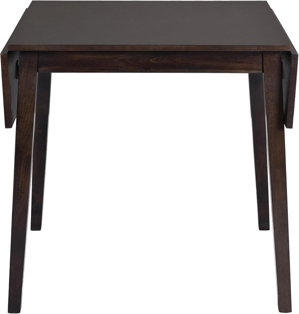 Merax Wooden 29"- 45" Extendable Rectangular Dining Table with Drop Leaf, Fits up to 4, Easy Assemble Espresso