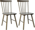 DUHOME Windsor Dining Chairs Set of 2, Farmhouse Mid Century Modern Wooden Spindle Back Kitchen Chairs with Comfortable Seat，Wood Dining Chairs for Dining Room, Living Room & Bistro
