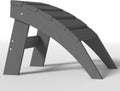 Plawdlik Folding Ottoman for Adirondack Chair–HDPE All-Weather Footrest for Outdoor Use, Garden & Poolside– Anti-Cracking, Fade-Resistant, Easy Assembly–Grey