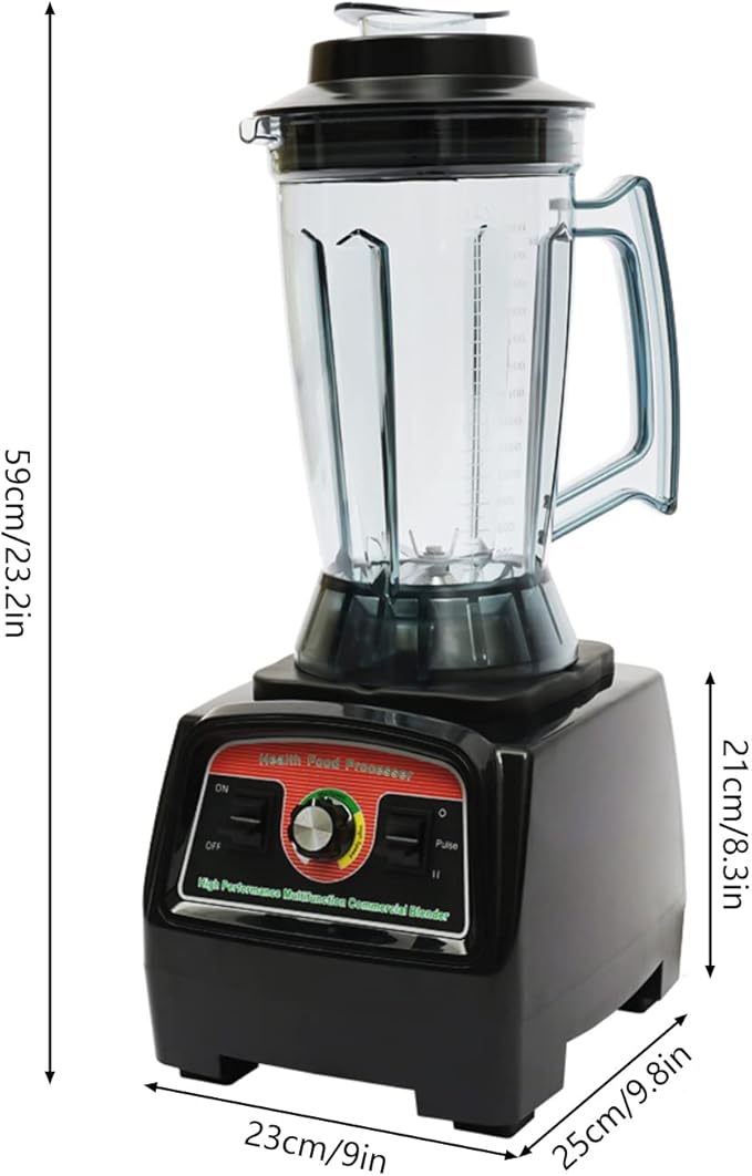 Professional Smoothie Blender, 2800W Commercial Blender for Smoothies, Shakes, Frozen Drinks and Food Blending, Adjustable Speed Blenders for Kitchen with 132-oz Pitcher