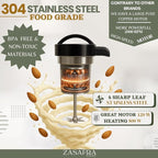 Upgraded 50oz Nut Almond Milk Maker Machine (Built-in Strainer Filter), 7 in 1 Multifunctional, Creamy Homemade Soy, Oat, Coconut, Plant Based Milks and Non-Dairy Beverages, 5-6 Cups per Batch