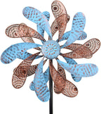 Viveta Wind Spinner for Yard and Garden, 58.7 * 12.6" Kinetic Wind Spinners Metal Windmills for Outside Yard Patio Lawn Decor