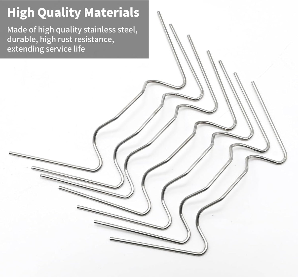 MDEOOSKY 50pcs Greenhouse Glazing Clips Stainless Steel W Type Clip Leaf Spring Clips Mini for Hanging Leaf Spring Clips Wire Fixing Clips for Greenhouse Glass