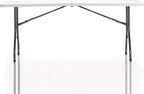 Cosco 6ft Fold-in-Half Blow Molded Folding Table, Indoor/Outdoor, Comfort Handle, Lightweight Plastic Construction - White