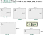 TheDisplayGuys - 25-Pack #53 Kraft Paper Cardboard Gift Boxes/Jewelry Cases w. Cotton Padding & Lid - Light Lavender - (5.4" x 3.9" x 1.0")