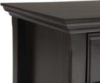 SIMPLIHOME Amherst Solid Wood 24 inch Wide Traditional-Style Bedside Nightstand Tables in Hickory Brown for the Living Room and Bedroom (Set of 2)