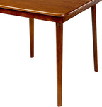 Stakmore Classic Straight Edge Square Wood Folding Table, 32x32, Fruitwood | Foldable Card Table, Wooden Tabletop Furniture for Cards, Board Games, Dining, and Extra Seating