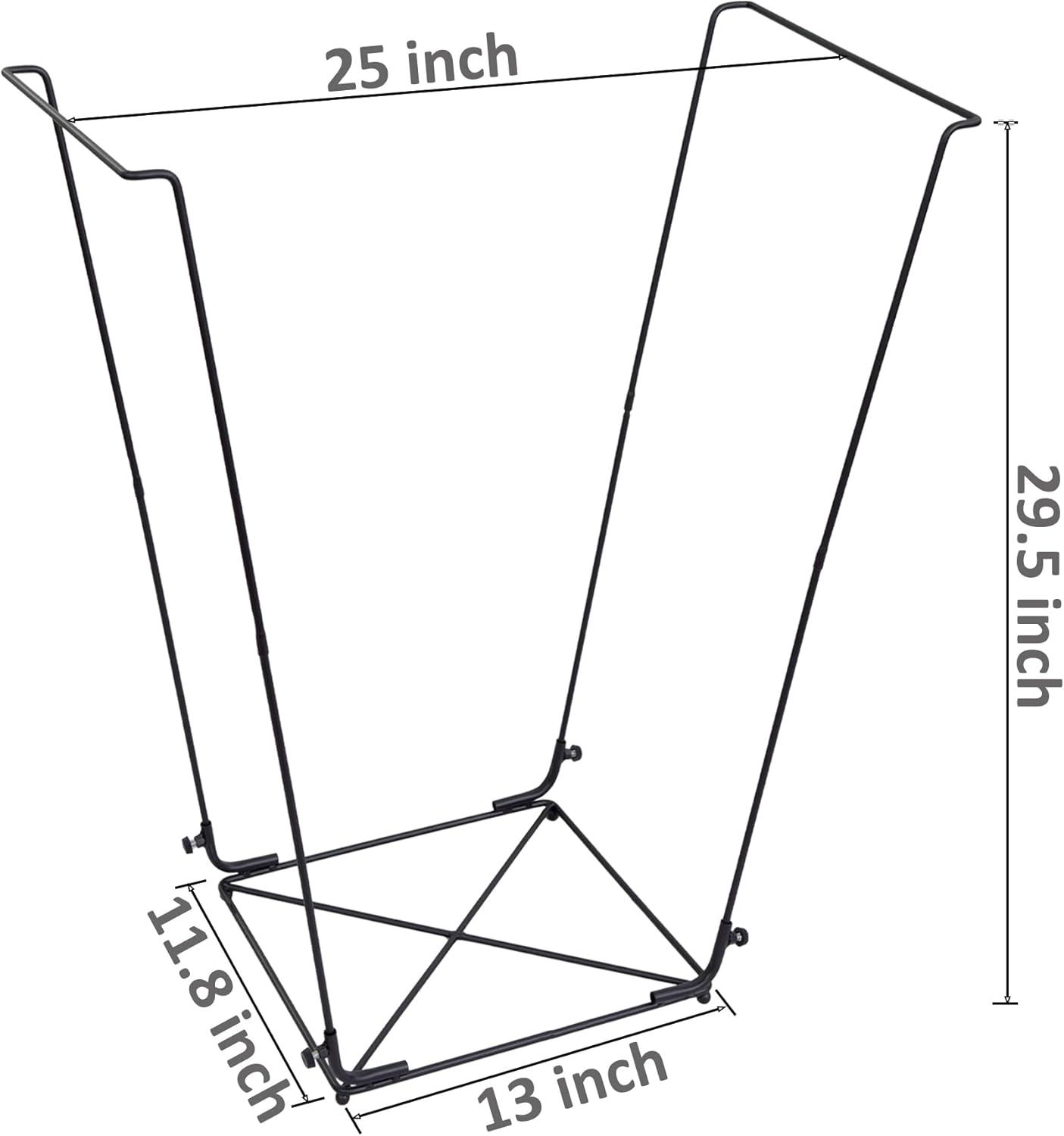 2PCS Trash Bag Holder Outdoor Leaf Bag Support Stand with 15 PCS 39 Gallon trash bags | Metal Garbage Bag Frame Holder for 30-45 Gallons Bags for Camping, Leaves, Gardening Parties